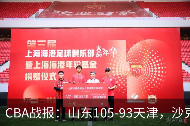 CBA战报：山东105-93天津，沙克尔福德空砍30分